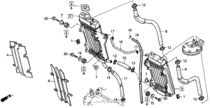 CR250R Radiator 90-91