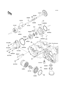 ZR750 Масляный насос и фильтр