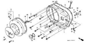 VT1100C Крышка картера правая