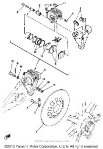 XS400E Rear disc brake - caliper