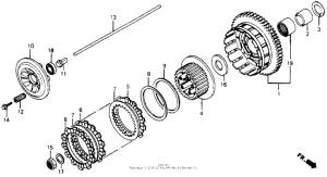 CB1000F Сцепление