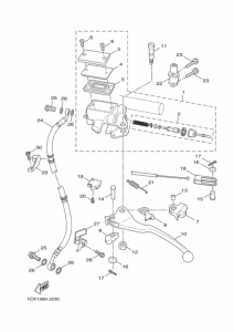 YW125 Передний тормозной цилиндр