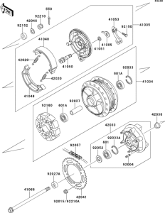 EJ650 Заднее колесо и цепь