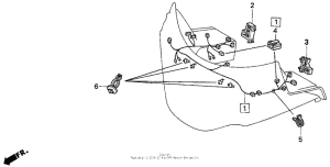 GL1500I Fairing sub harness