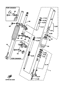 TTR125L Front fork 2