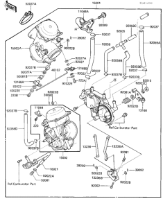 KZ1000 Carburetor assy