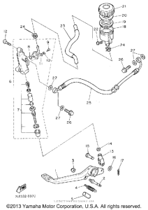 FZR1000E Задний торм цилиндр