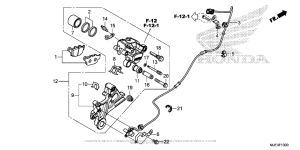 CBR650F Задний суппорт