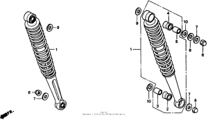 CT70 Задние амортизаторы