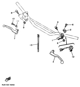 YZ250 Handle switch. lever