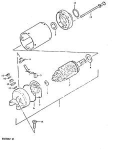 GS650 Стартерный мотор