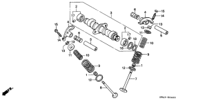 CD250 Распред вал / клапана