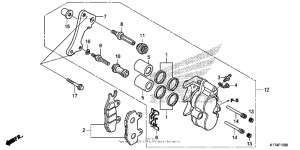 CMX250C Передний суппорт