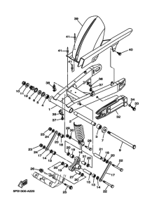 TDM900 Задний рычаг и подвеска