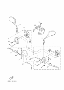YW50F Interruptor  manillar&palanc