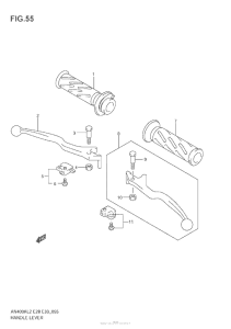 AN400 (ABS) Handle Lever (An400A L2 E33)