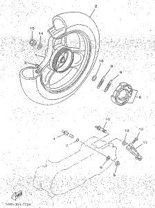 YN50R Переднее колесо