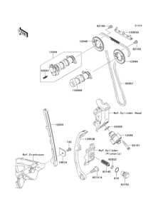 KLX250 Распредвал