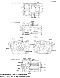KZ1000 Crankcase bolt & stud pattern