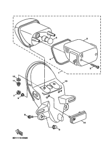 XC50 XC50V Taillight unit ass`y