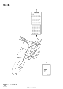 RM-Z250 Label (Rm-Z250L4 E03)