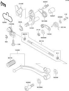 EX500 Механизм переключения передач