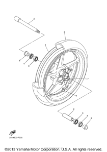 FZS10ZB Переднее колесо