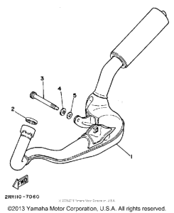 YSR50T Выхлопная система