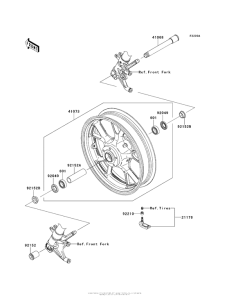 ZG1400 Front Wheel (Cef)