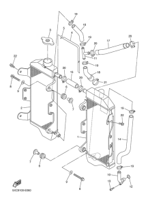 YZ250F Radiator & hose