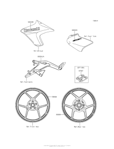 ER650 Decals (Green)(Eff)