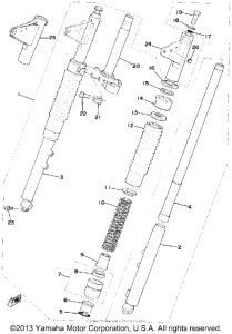 RS100C Передняя вилка