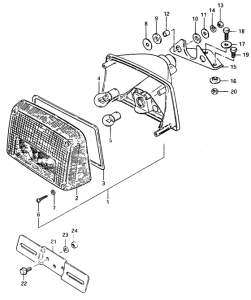 GSX400 Задний комбинированный сигнал