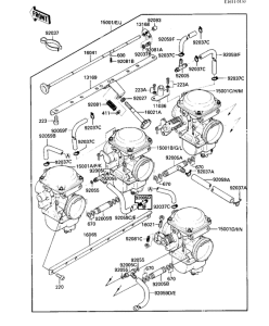 KZ1100 Carburetor assy