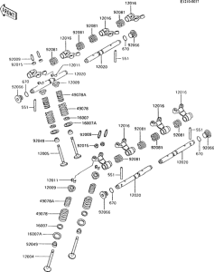 ZX600 Клапана