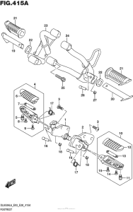 DL650 (ABS) Подножки