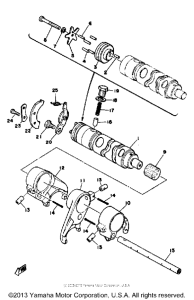 XS650SF Копирный вал