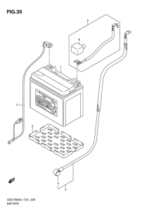 GSX-R600 Аккумулятор