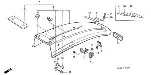 XR200R Заднее крыло