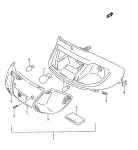 AJ50 Задний фонарь