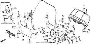 GL650I Gl650i windscreen