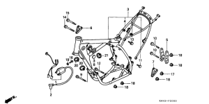 CR250R Frame body / ignition coil