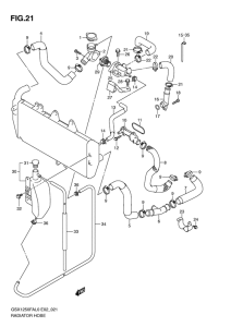 GSX1250 (ABS) Радиатор hose
