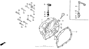 NX125 Крышка картера правая