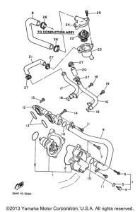 FZR600RJ Водяной насос