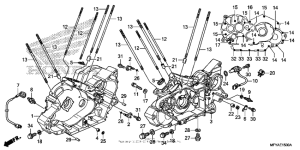 VT1300CT Картер двигателя