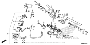 VFR800F Handlebar + Top Bridge