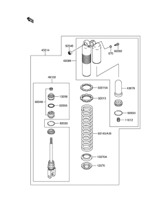 RM-Z250 Абсорбер удавный в сборе задний