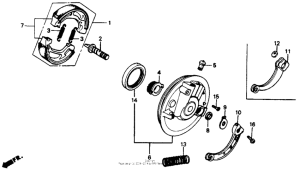 XR200R Передний тормоз