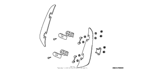 GL1800 (ABS) Windshield air deflector (tall)